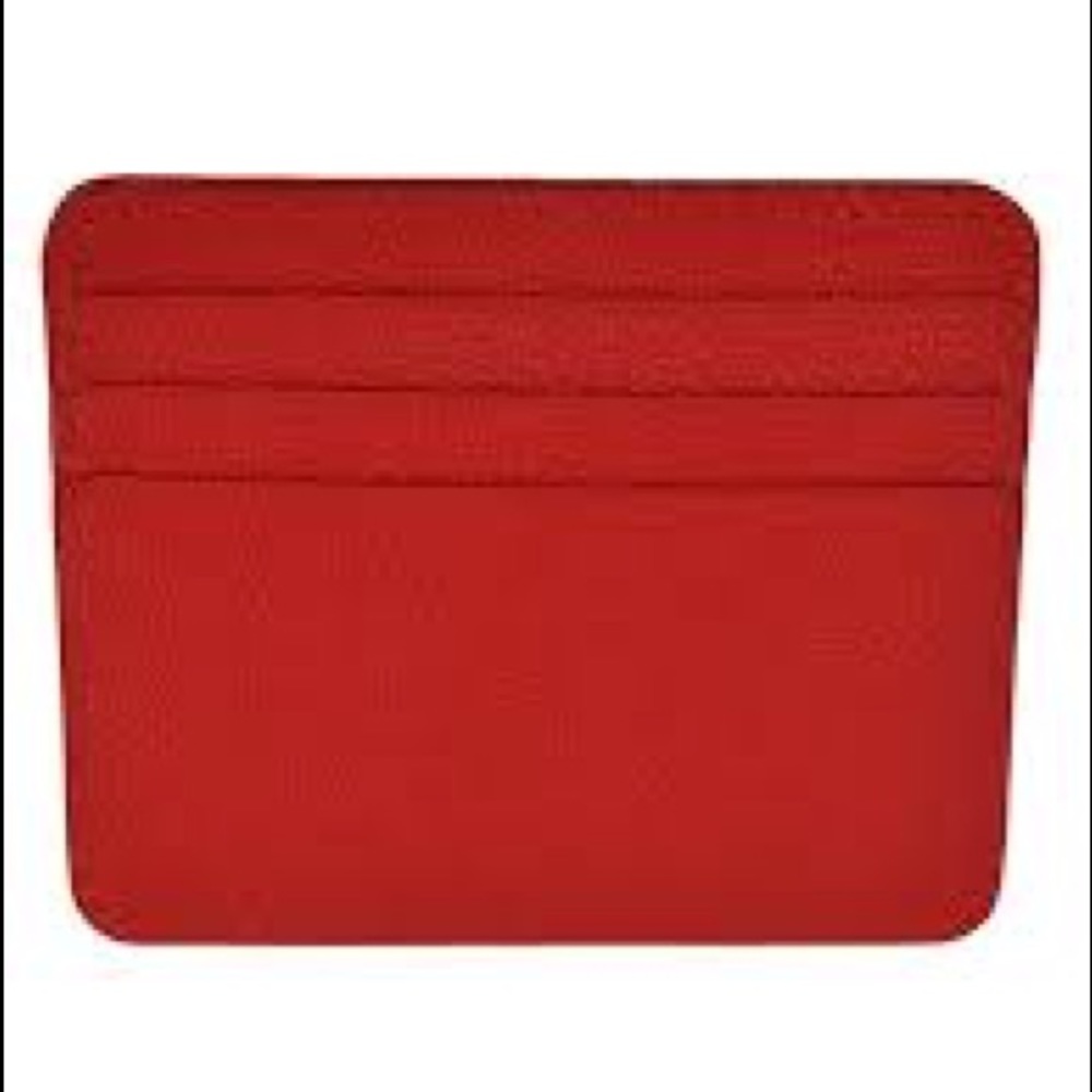 Tod’s red leather card holder